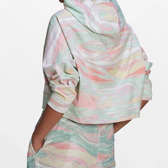 adidas Pastel Marble Crop Hoodie - Picture 4 of 10